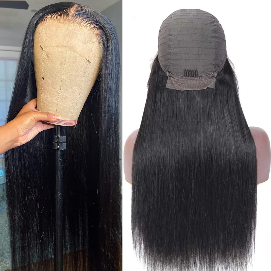 4x4 Straight Closure Wig