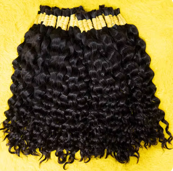 RAW BURMESE CURLY BULK HUMAN HAIR